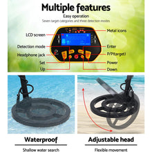 Load image into Gallery viewer, Metal Detector 180MM Deep Sensitive Water Resistant Treasure Hunter Gold Digger Yellow