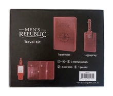 Load image into Gallery viewer, Fathers Day Gift Men's Republic Travel Wallet & Luggage Tag Set