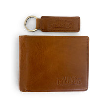 Load image into Gallery viewer, Mothers day Men's Republic Men's Republic Leather Wallet and Keyring Set - Brown