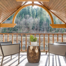 Load image into Gallery viewer, Tablua Australia Modern Round Side Table, Honeycomb Indoor Outdoor Accent End Table