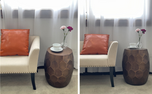 Load image into Gallery viewer, Tablua Australia Modern Round Side Table, Honeycomb Indoor Outdoor Accent End Table