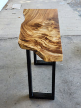 Load image into Gallery viewer, Console Table Live Edge Raintree Wood 100 cm