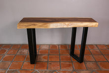 Load image into Gallery viewer, Console Table Live Edge Wood 120cm