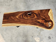 Load image into Gallery viewer, Console Table Live Edge Wood 120cm