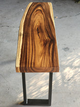 Load image into Gallery viewer, Console Table Live Edge Wood 120cm