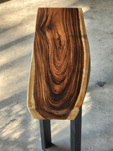 Load image into Gallery viewer, Console Table Live Edge Wood 120cm