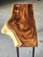 Load image into Gallery viewer, Console Table Live Edge Wood 120cm