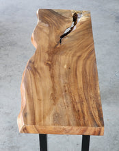 Load image into Gallery viewer, Console Table Live Edge Wood 120cm