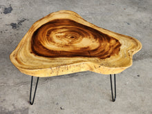 Load image into Gallery viewer, Round Raintree Wood Live Edge Coffee Table