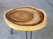Load image into Gallery viewer, Round Raintree Wood Live Edge Coffee Table