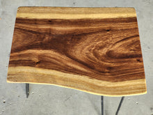Load image into Gallery viewer, Side Table Live Edge Wooden Corner Table, Plant or book Stand Raintree Wood-OS61