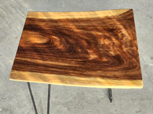 Load image into Gallery viewer, Side Table Live Edge Wooden Corner Table, Plant or book Stand Raintree Wood-OS59