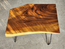 Load image into Gallery viewer, Side Table Live Edge Wooden Corner Table, Plant or book Stand Raintree Wood-OS61