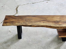 Load image into Gallery viewer, Entertainment unit Raintree Wood 2 tier adjustable Length 1.6m to 2.5m