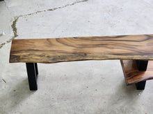 Load image into Gallery viewer, Entertainment unit Raintree Wood 2 tier adjustable Length 1.6m to 2.5m