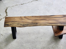 Load image into Gallery viewer, Entertainment unit Raintree Wood 2 tier adjustable Length 1.6m to 2.5m