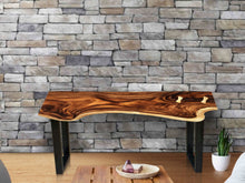 Load image into Gallery viewer, Bench seat or low set console table, hallway table Raintree Wood 1.5 Meter 150cm-model OS24_150cm