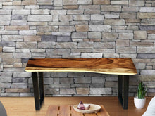 Load image into Gallery viewer, Bench seat or low set console table, hallway table Raintree Wood 1.5 Meter 150cm-model OS26_150cm