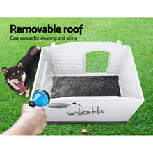 Load image into Gallery viewer, i.Pet Dog Kennel House Extra Large Outdoor Plastic Puppy Pet Cabin Shelter XL Grey