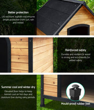 Load image into Gallery viewer, i.Pet Dog Kennel Extra Large Wooden Outdoor House Pet Puppy House XL Crate Cabin Waterproof