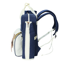 Load image into Gallery viewer, Alfresco 4 Person Picnic Basket Set Backpack Bag Insulated Blue