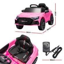 Load image into Gallery viewer, Ride On Car Licensed Audi RS3 Car for Kids 12V Remote Control Pink