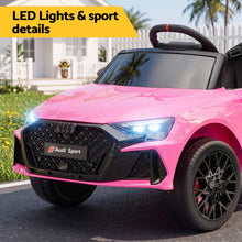 Load image into Gallery viewer, Ride On Car Licensed Audi RS3 Car for Kids 12V Remote Control Pink