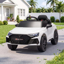 Load image into Gallery viewer, Ride On Car Licensed Audi RS3 Car for Kids 12V Remote Control White