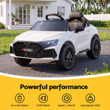 Load image into Gallery viewer, Ride On Car Licensed Audi RS3 Car for Kids 12V Remote Control White