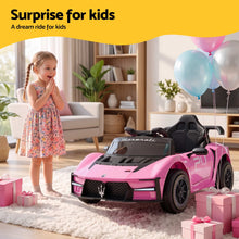 Load image into Gallery viewer, Ride On Car Maserati Licensed MCXtrema Car for Kids 12V Remote Control Pink