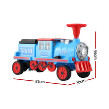 Load image into Gallery viewer, Rigo Kids Ride on Car Train 12V Electric Toy 2 Seaters Storage 87cm Blue