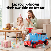 Load image into Gallery viewer, Rigo Kids Ride on Car Train 12V Electric Toy 2 Seaters Storage 87cm Blue