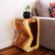 Load image into Gallery viewer, Side table, coffee table or entrance corner table-hand crafted from solid wood