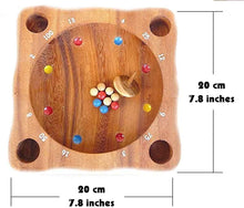 Load image into Gallery viewer, Spinning game fun board game- educational game with spinning top from 5 years old in solid wood. CE standards, ideal for mental calculation