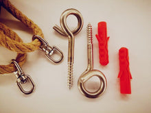 Load image into Gallery viewer, Gym Swing Rings 24 cm Wooden Gymnastic Rings fun for childre.