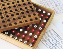 Load image into Gallery viewer, Sudoku - wooden sudoku, coding puzzle, sudoku puzzle, table game, gift for mom, gift for dad