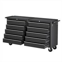Load image into Gallery viewer, Giantz Tool Chest Trolley 10 Drawers Toolbox Storage Black