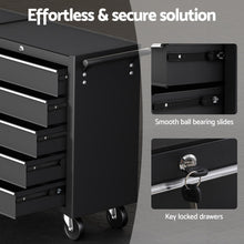 Load image into Gallery viewer, Giantz Tool Chest Trolley 10 Drawers Toolbox Storage Black