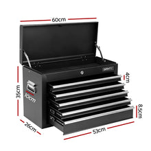 Load image into Gallery viewer, GIANTZ 5 Drawer Tool Chest Box Cabinet Lockable Garage Storage Organiser Black