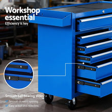 Load image into Gallery viewer, Giantz 6 Drawer Tool Chest Trolley Cabinet Cart Toolbox Storage Organiser Wheels