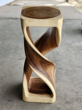 Load image into Gallery viewer, Double Twist stool side table Acacia wood Side Table/Corner Table Bar stool-76 cm height