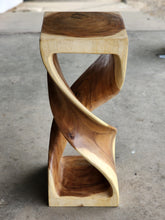 Load image into Gallery viewer, Double Twist stool side table Acacia wood Side Table/Corner Table Bar stool-76 cm height