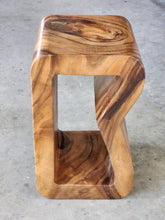 Load image into Gallery viewer, Side Corner Table Plant Stand or Bar Stool with Clear Finish-Raintree Wood
