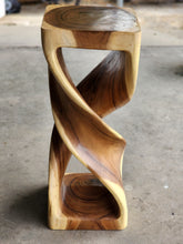 Load image into Gallery viewer, Double Twist stool side table Acacia wood Side Table/Corner Table Bar stool-76 cm height