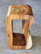 Load image into Gallery viewer, Side Corner Table Plant Stand or Bar Stool with Clear Finish-Raintree Wood