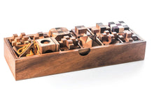 Load image into Gallery viewer, Handmade Wooden Puzzle Box Set - Educational 12 Games Brain Teasers