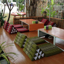 Load image into Gallery viewer, Thai kapok cushion Jumbo 1 FOLD Thai Triangle Pillow Mat-2 models available