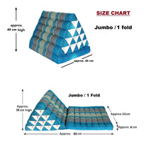 Load image into Gallery viewer, Thai kapok cushion Jumbo 1 FOLD Thai Triangle Pillow Mat-2 models available