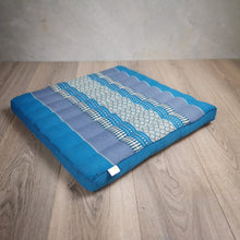Load image into Gallery viewer, Thai Kapok Meditation Cushion Yoga Seat Blue