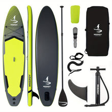 Load image into Gallery viewer, Inflatable vertical paddle set for water sports and surfing-including air pump, paddle, rope, backpack, fin box and maintenance tools.